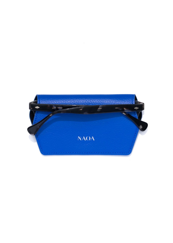 NAOA | Apple Leather Slim Glasses Case Royal Blue