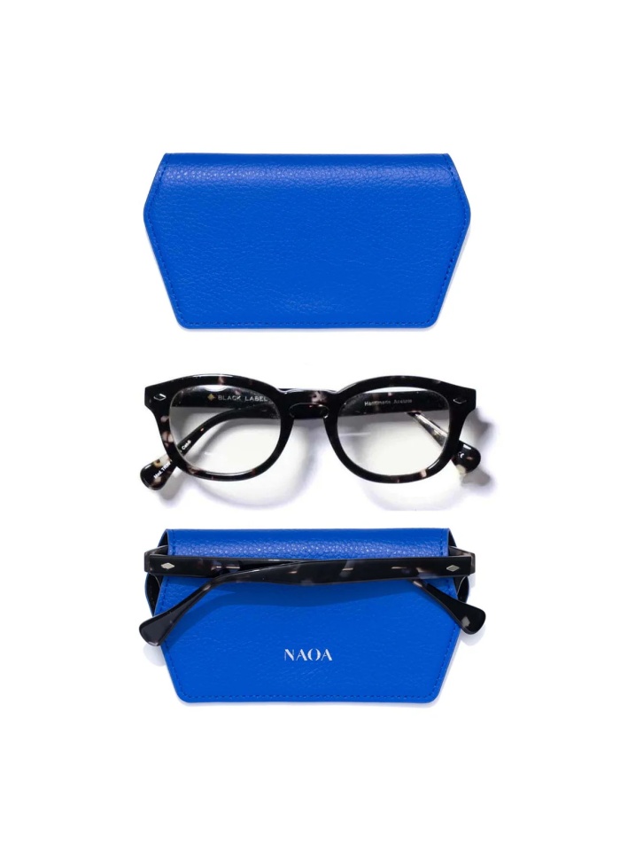 NAOA | Apple Leather Slim Glasses Case Royal Blue