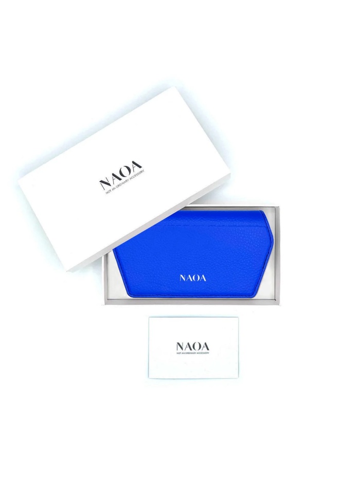 NAOA | Apple Leather Slim Glasses Case Royal Blue