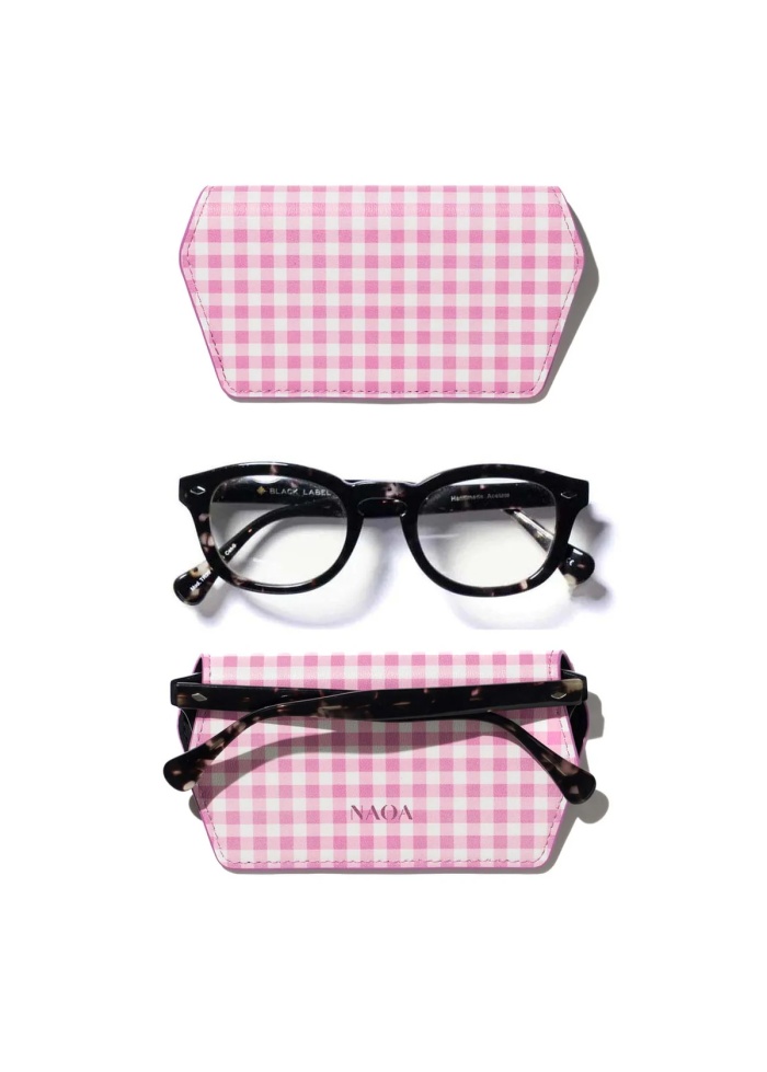 NAOA | Apple Leather Slim Glasses Case Vichy