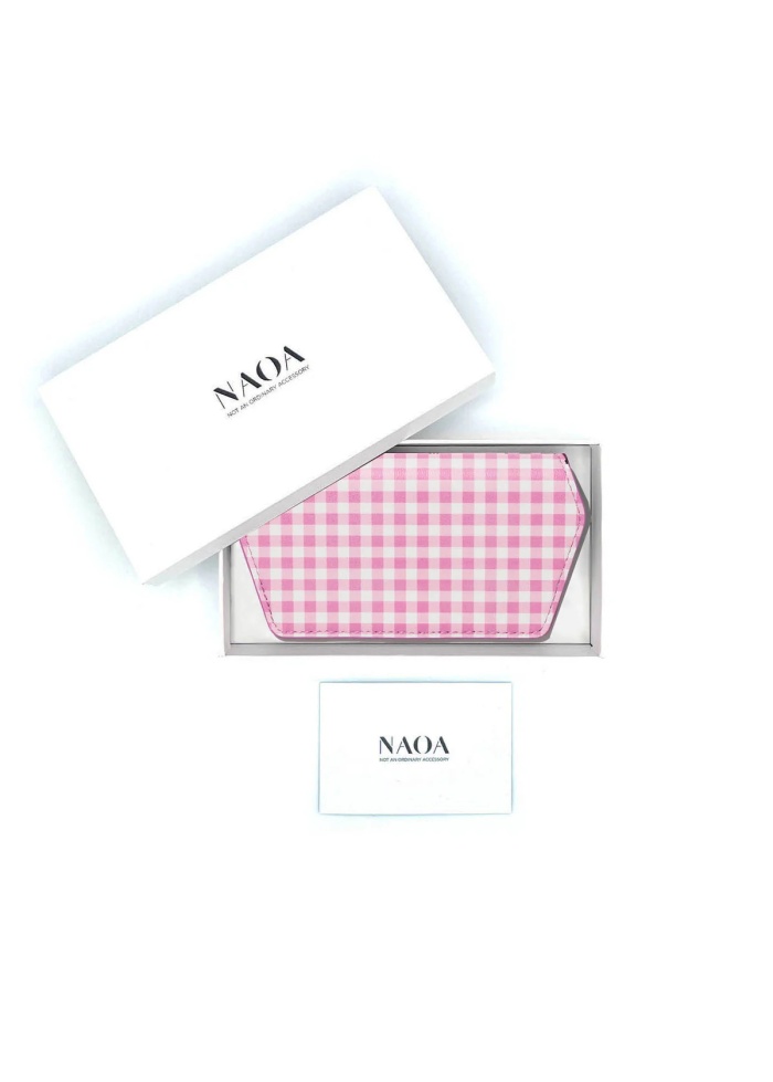 NAOA | Apple Leather Slim Glasses Case Vichy