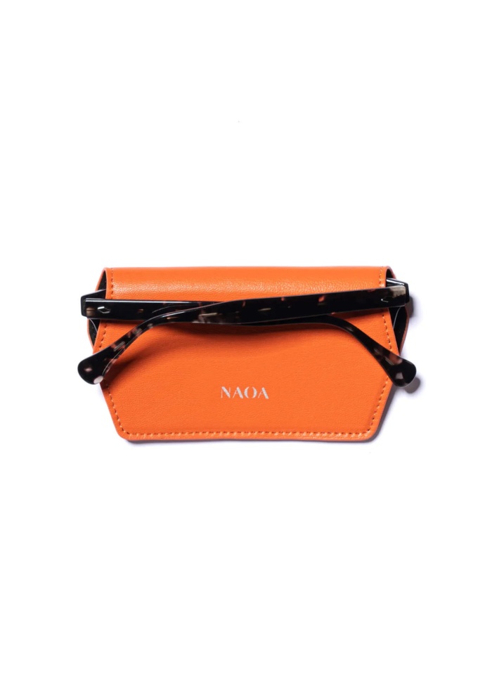 NAOA | Apple Leather Slim Glasses Case Orange
