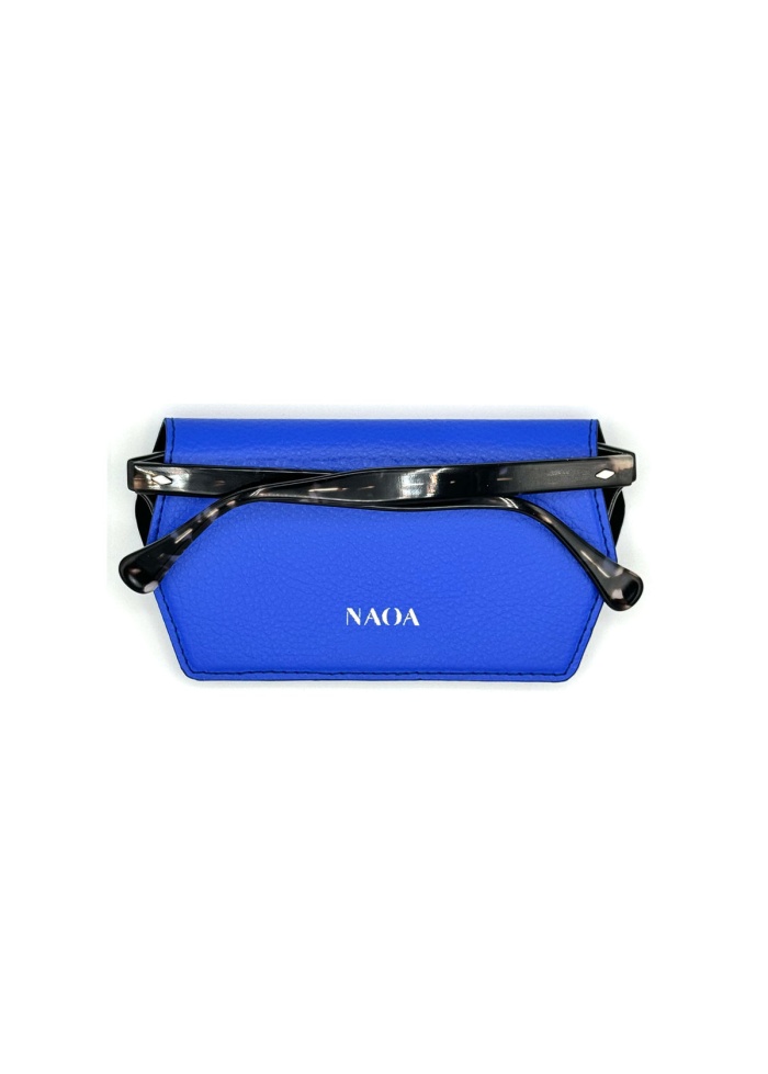 NAOA | Apple Leather Slim Glasses Case Royal Blue