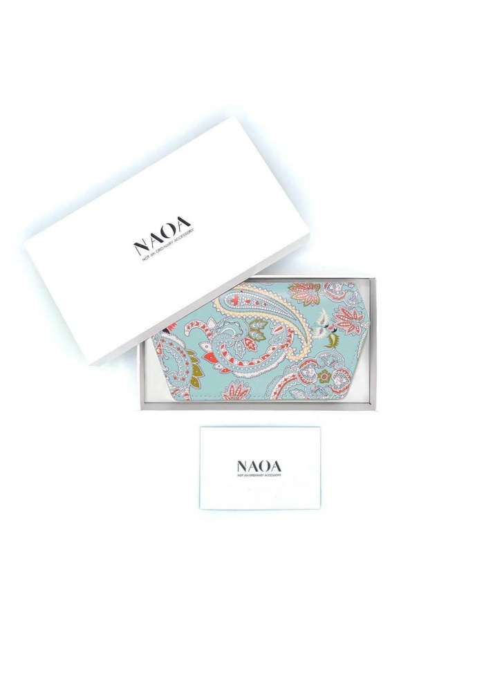 NAOA | Apple Leather Slim Glasses Case Paisley