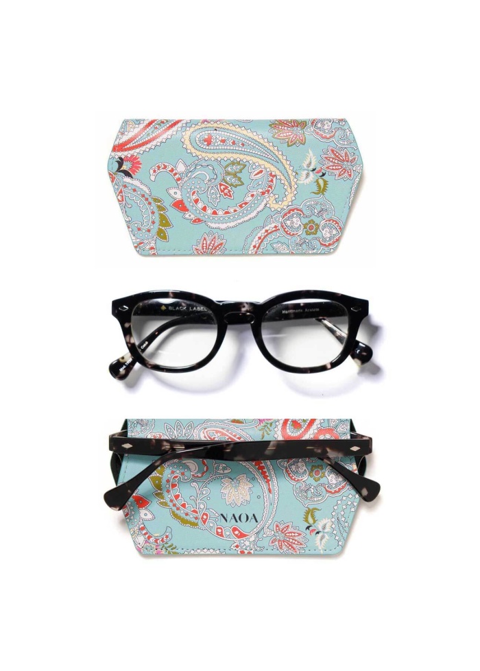 NAOA | Apple Leather Slim Glasses Case Paisley
