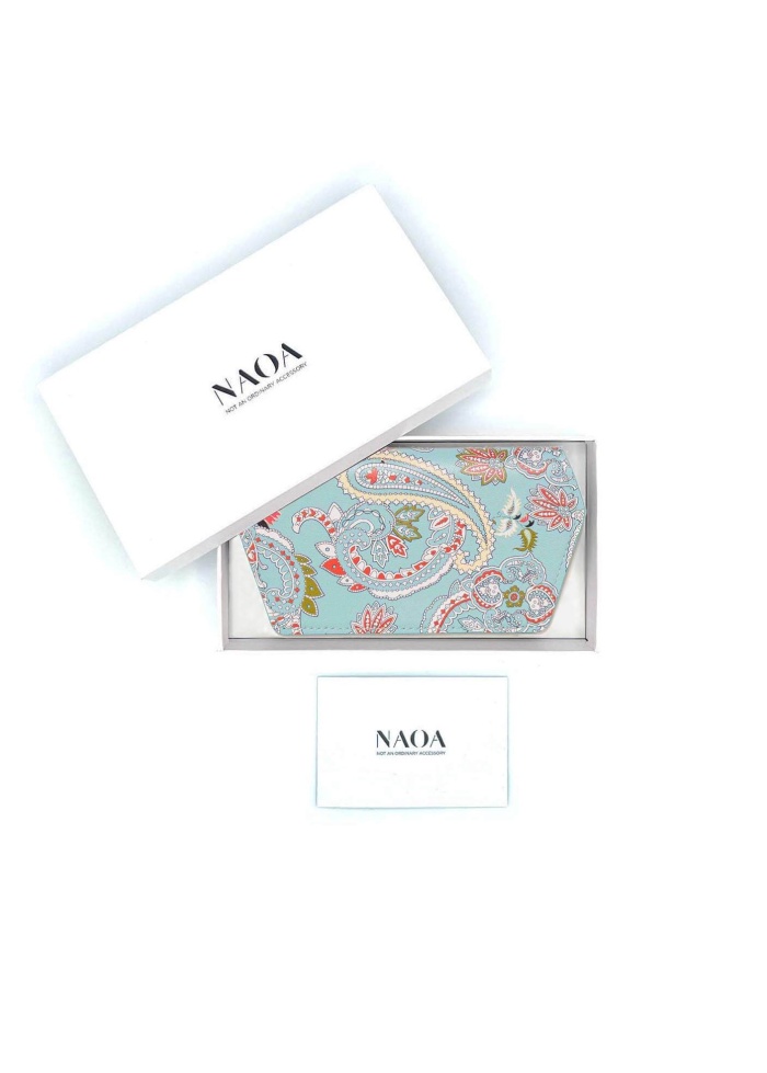 NAOA | Apple Leather Slim Glasses Case Paisley