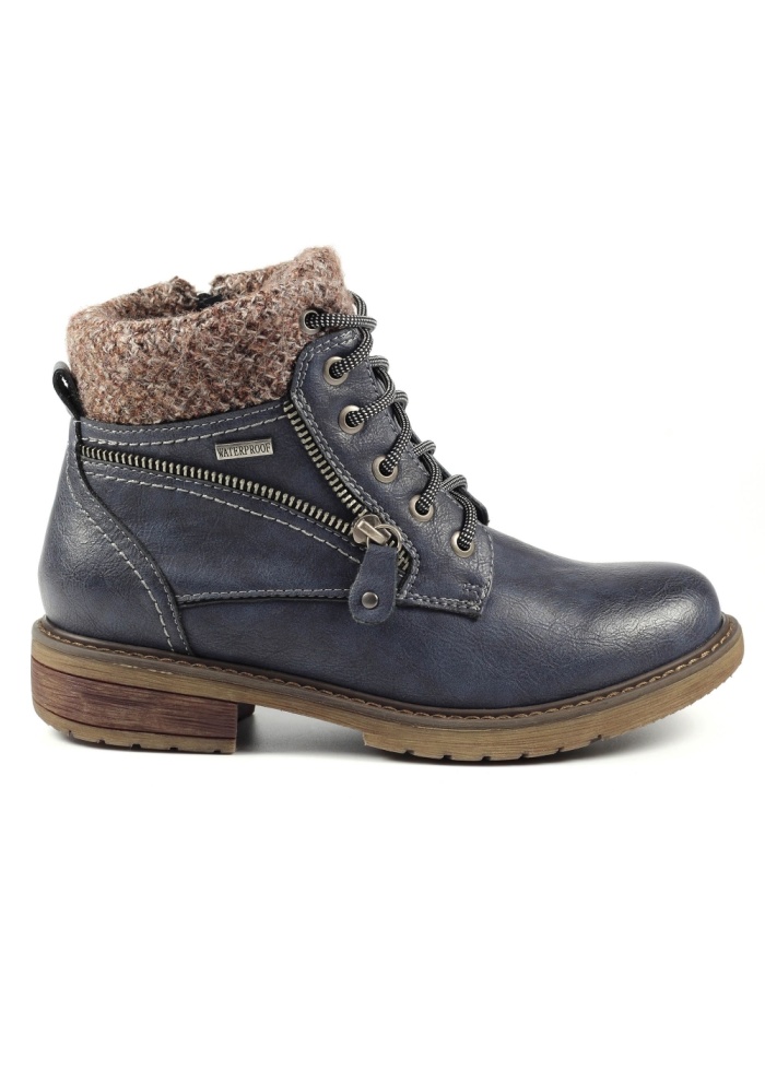 Lunar | Benson Navy  Waterproof Boot