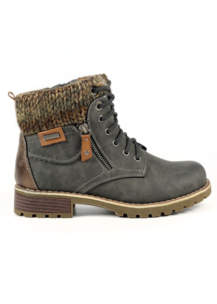 Lunar | Millie Grey Waterproof Boot