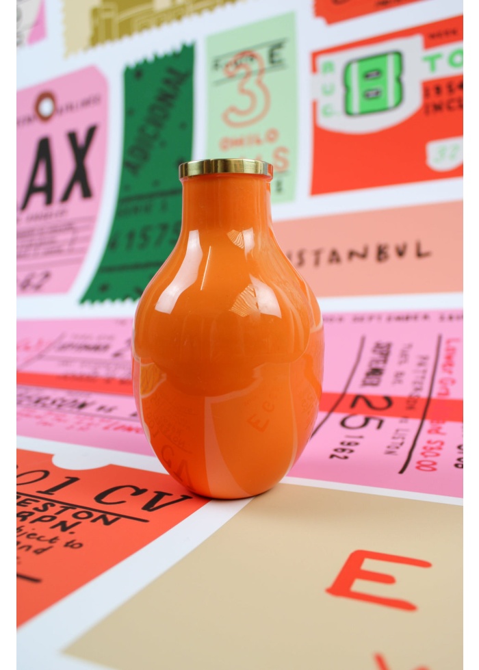 MyDoris | Small Orange Enamel Vase