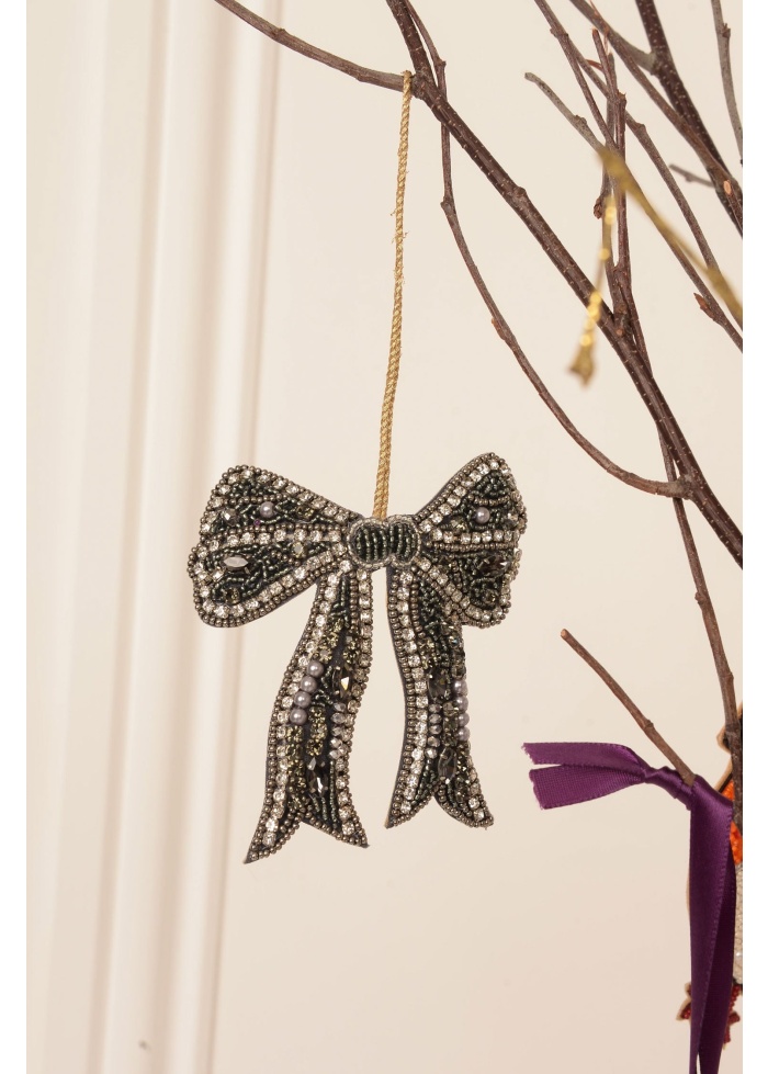 MyDoris | Silver Bow Christmas Decoration