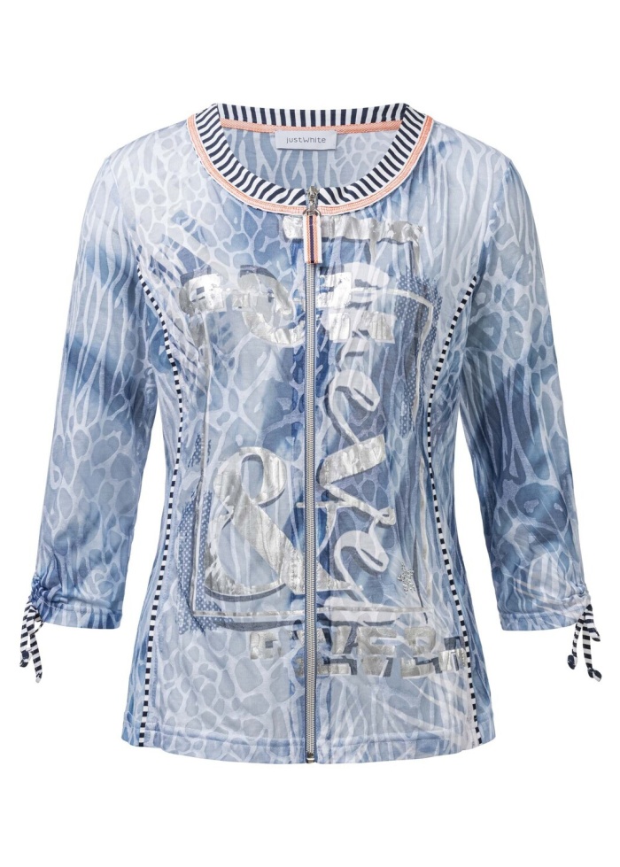 Just White | Soft Zip Top