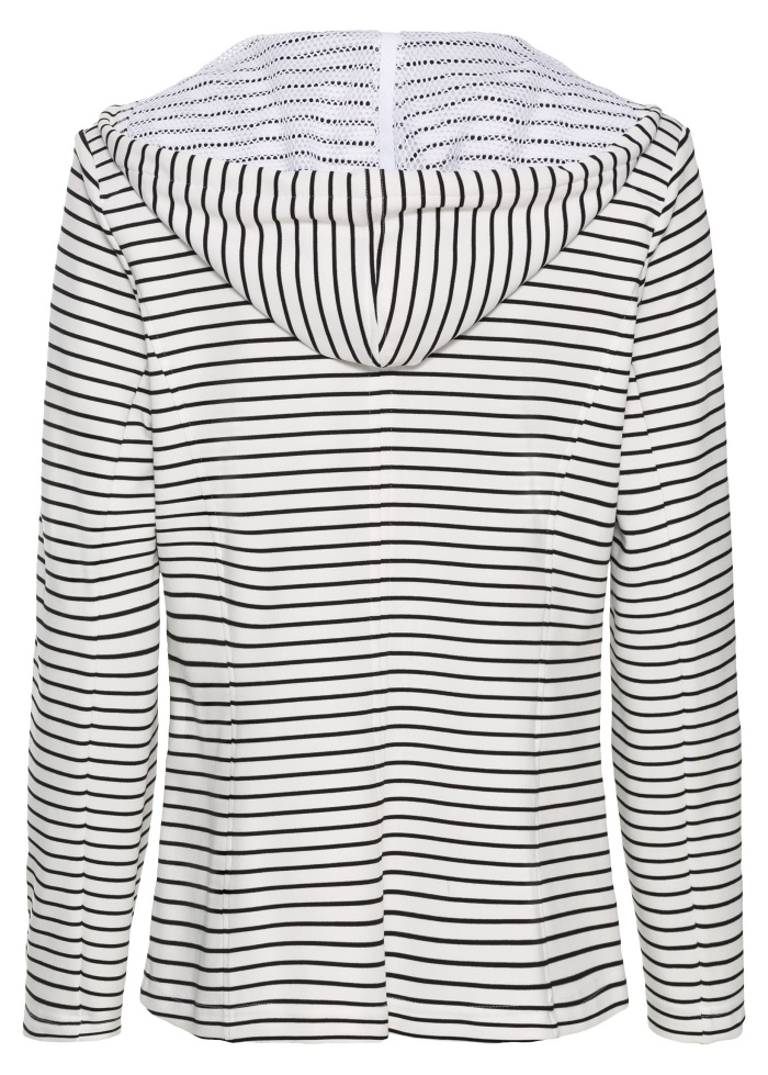 Just White | Stripe Jersey Jacket