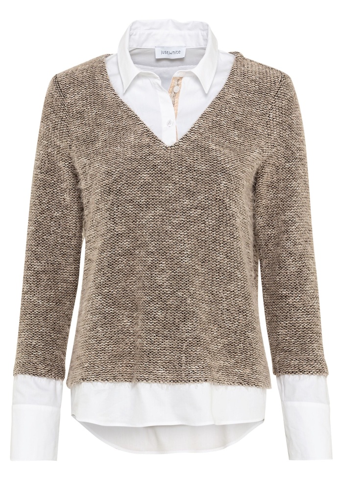 Just White | Fluffy Layered Top