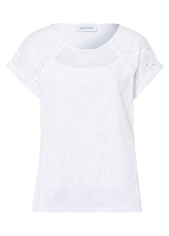 Just White | Detail T-Shirt