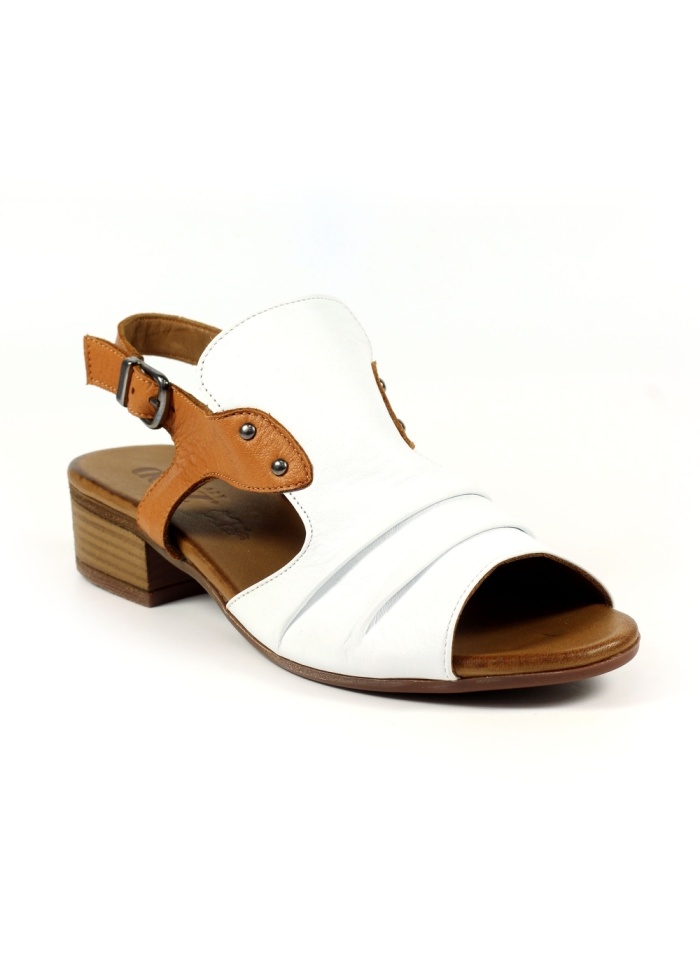 Lunar | Jaden White Leather Sandal