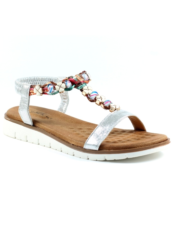 Lunar | Tempo Silver Sandal