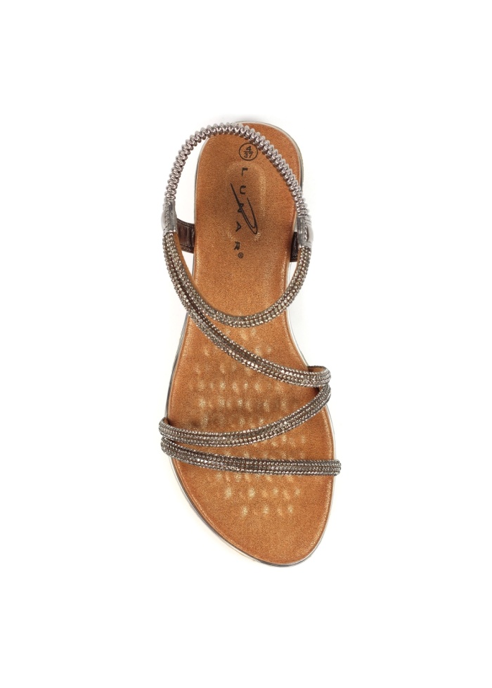 Lunar | Cortez Pewter Sandal 