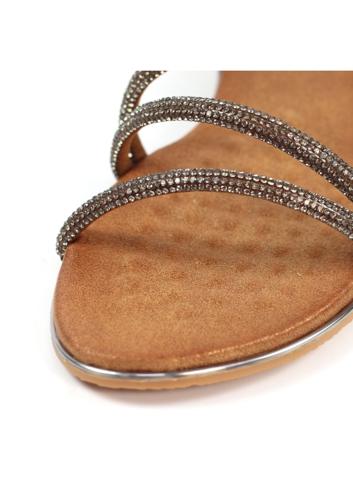 Lunar | Cortez Pewter Sandal 