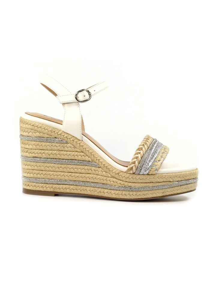 Lunar | Amanda White Wedge Sandal