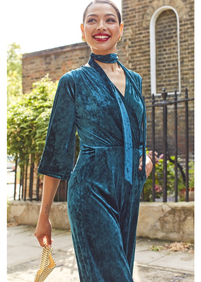 Onjenu | Laurie Jumpsuit Blue Velvet