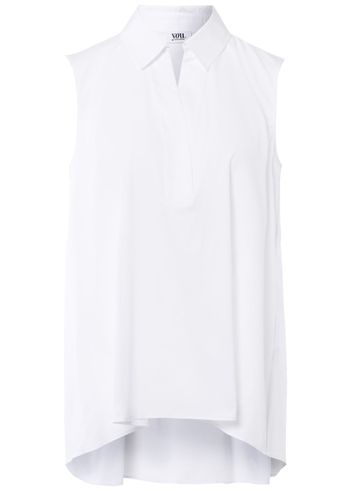 Just White | Sleeveless Shirt