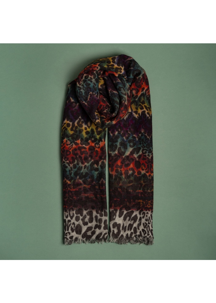 Ombre | Animal Print Scarf