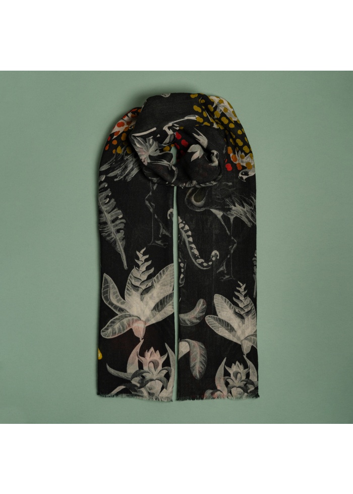 Ombre | Bird Print Scarf