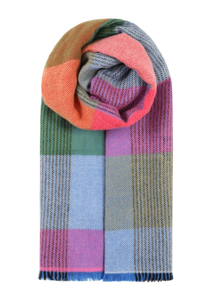 Ombre | Checked Scarf