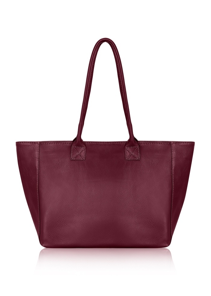 CPW | Plum Leather Tote Bag