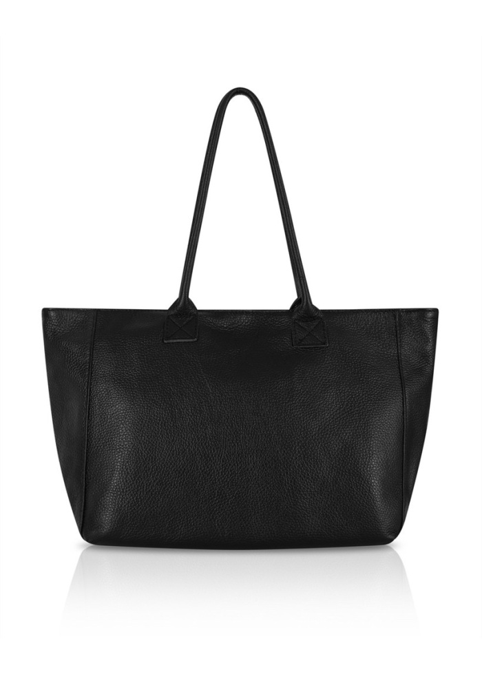 CPW | Wimbledon Black Leather Tote Bag