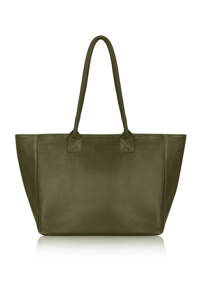 CPW | Wimbledon Khaki Leather Tote Bag