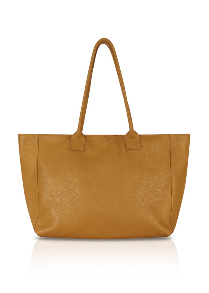 CPW | Wimbledon Mustard Leather Tote Bag