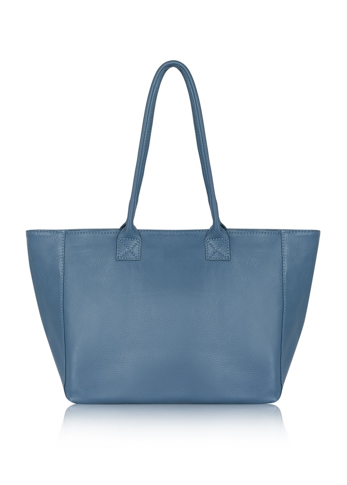 CPW | Wimbledon Blue Leather Tote Bag
