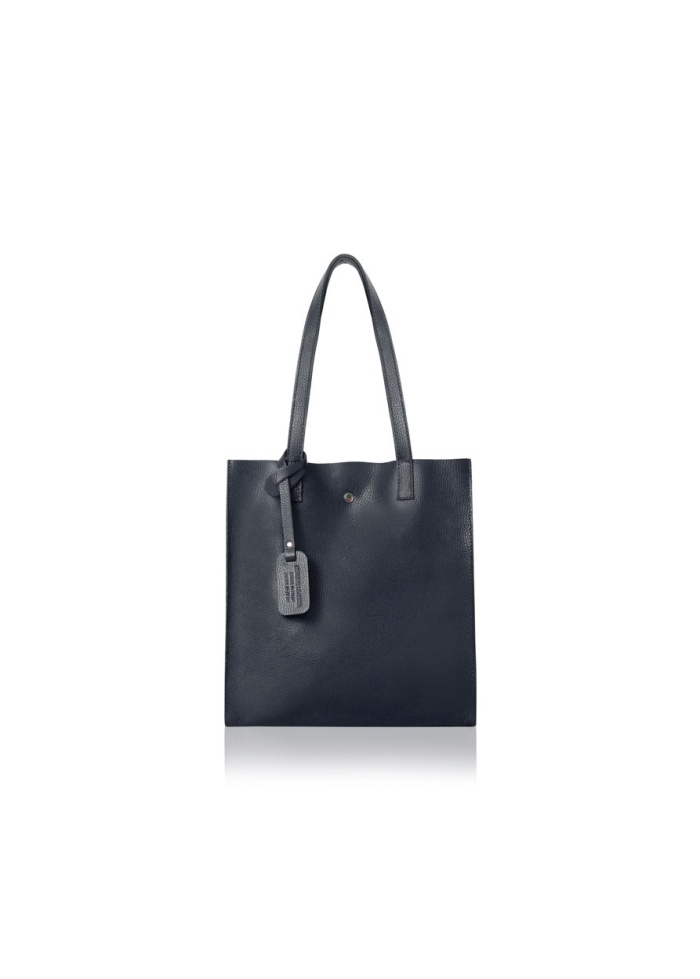 CPW | Aran Navy Leather Tote Bag
