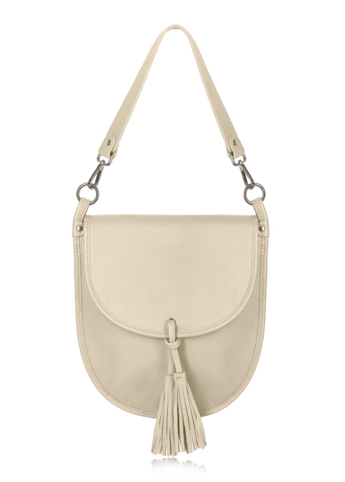 CPW | Tassel Oval Bag Cream Leather