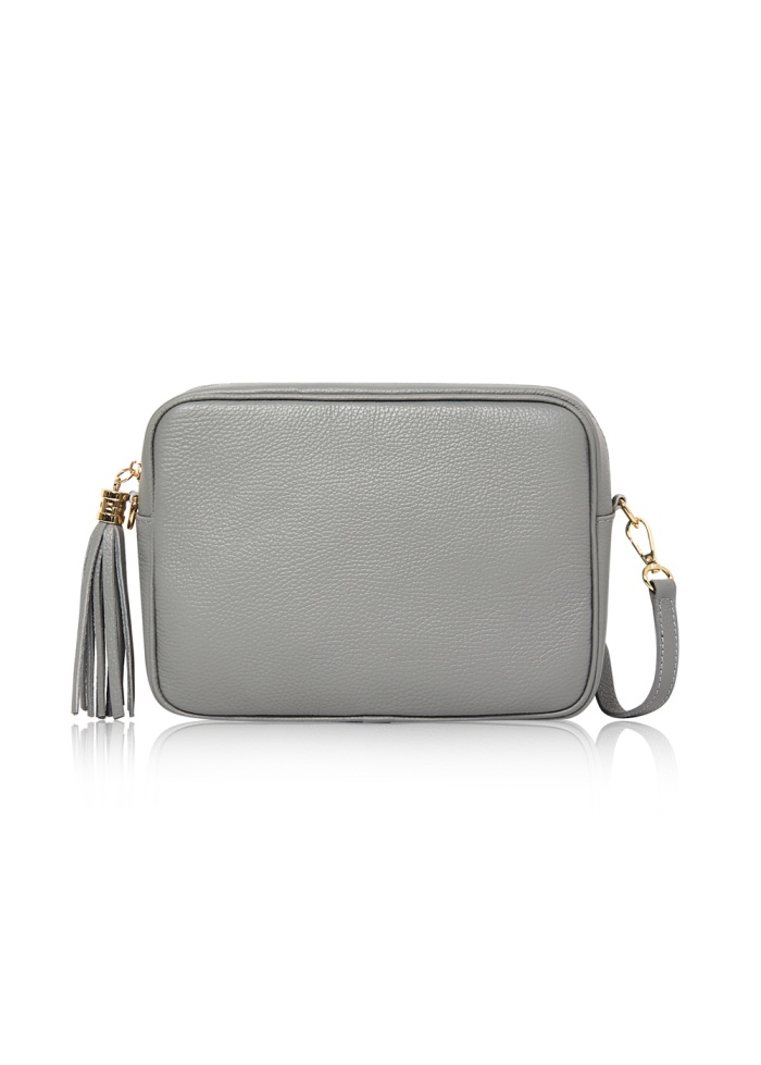 CPW | Chichester Grey Leather Crossbody Bag