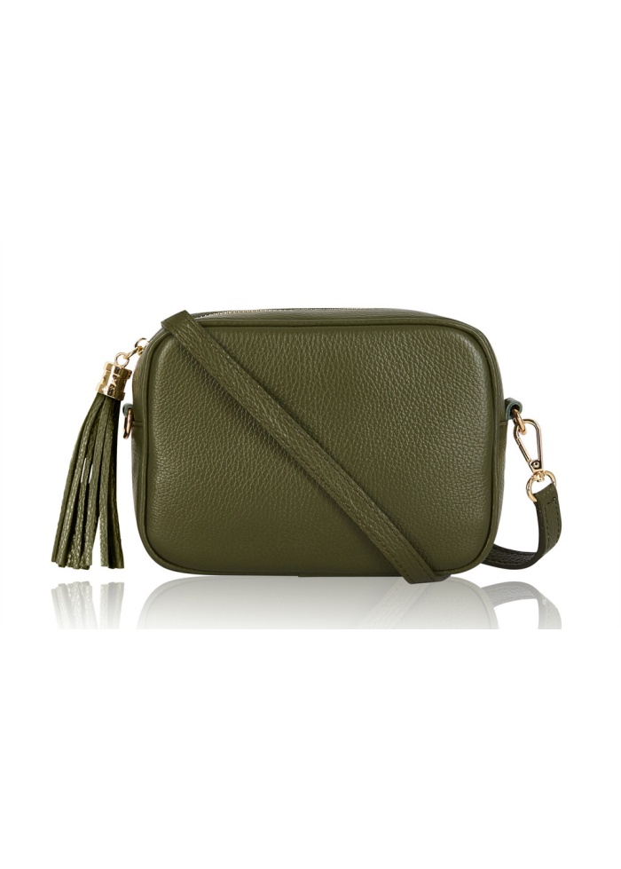 CPW | Chester Khaki Leather Crossbody Bag