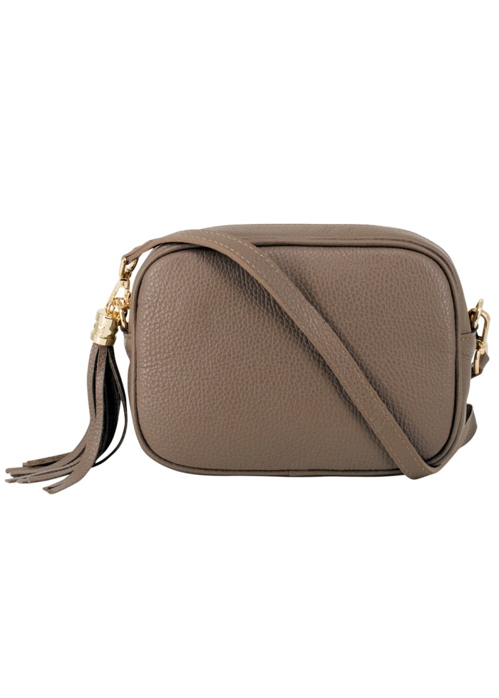 CPW | Chester Taupe Leather Crossbody Bag