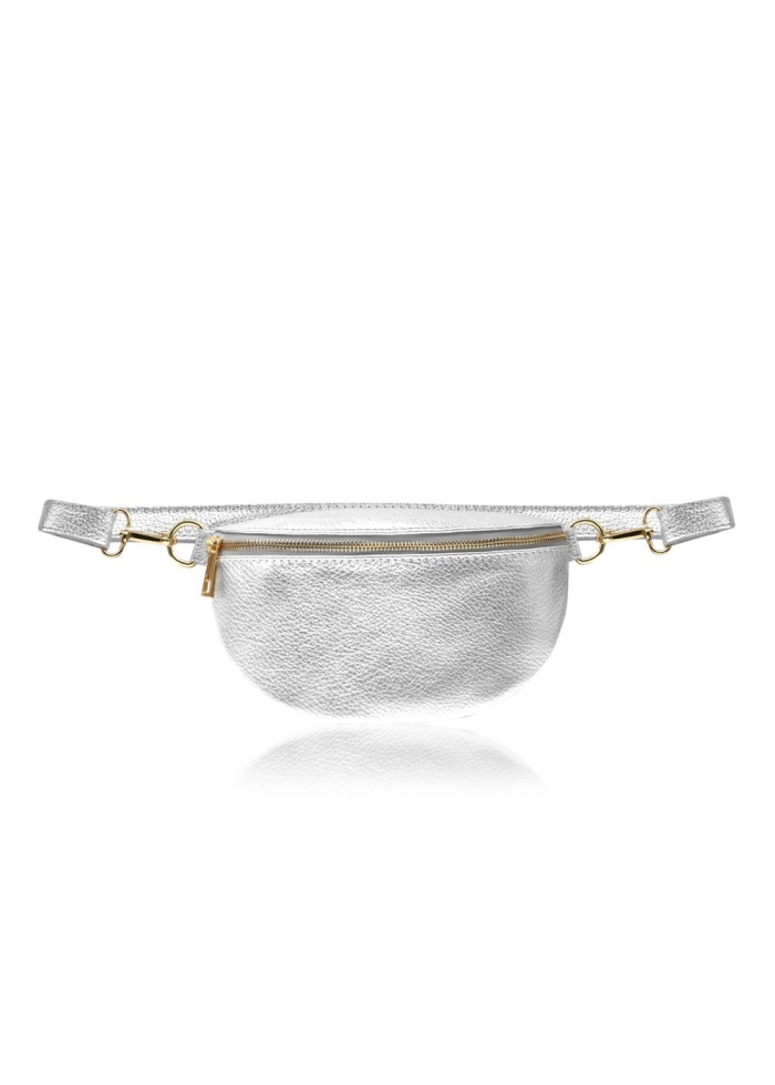 CPW | Cross Waist Bag Silver Leather