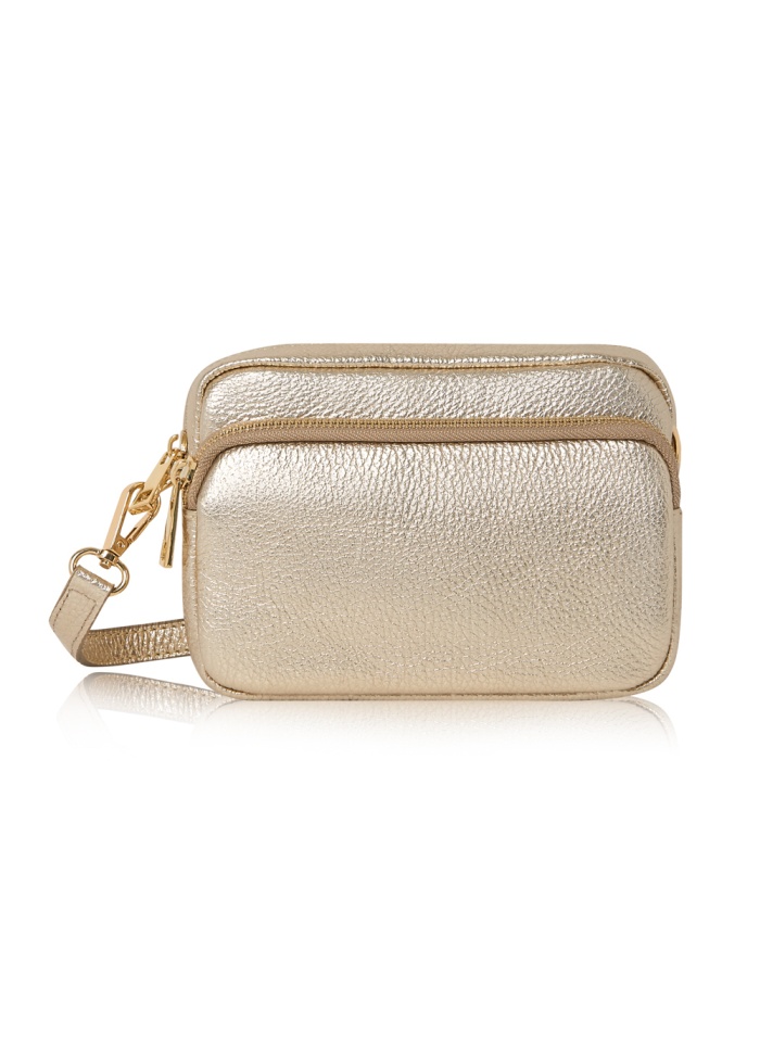 CPW | Lincoln Crossbody Gold Leather Bag