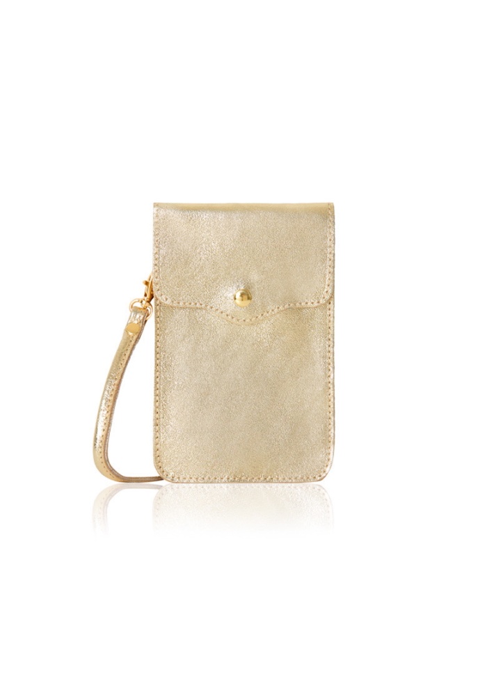 CPW | Brockenhurst Gold Leather Crossbody Bag