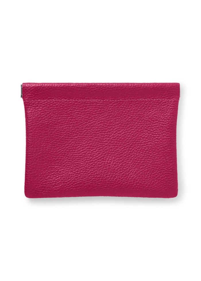CPW | York Fuchsia Leather Clutch Pouch
