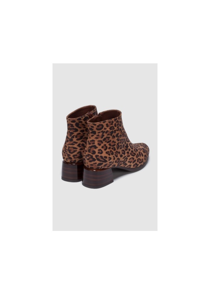Leopard ankle boots