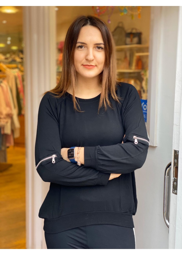 Postcard | Zip Detail Top