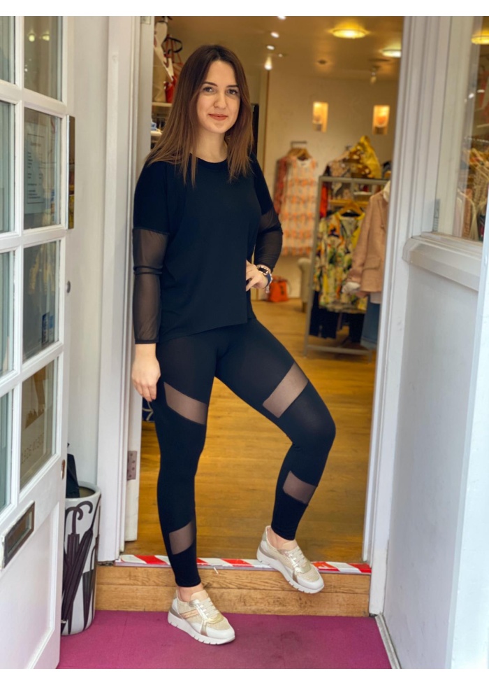 Postcard | Mesh Insert Leggings