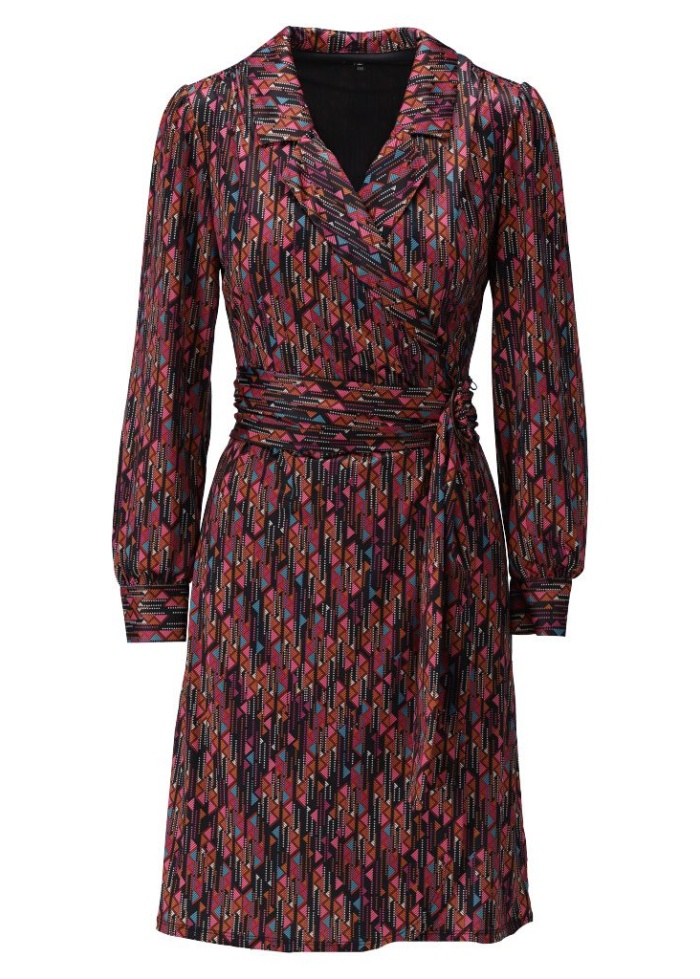 DesignCR | Collar Wrap Dress