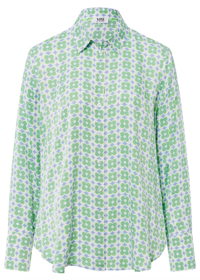 Just White | Flower Print Shirt