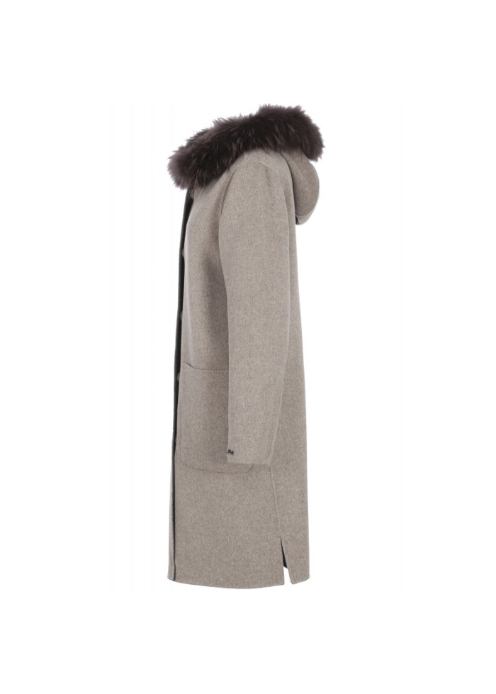 Reversible wool coat