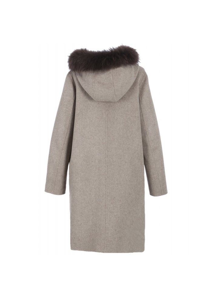 Reversible wool coat