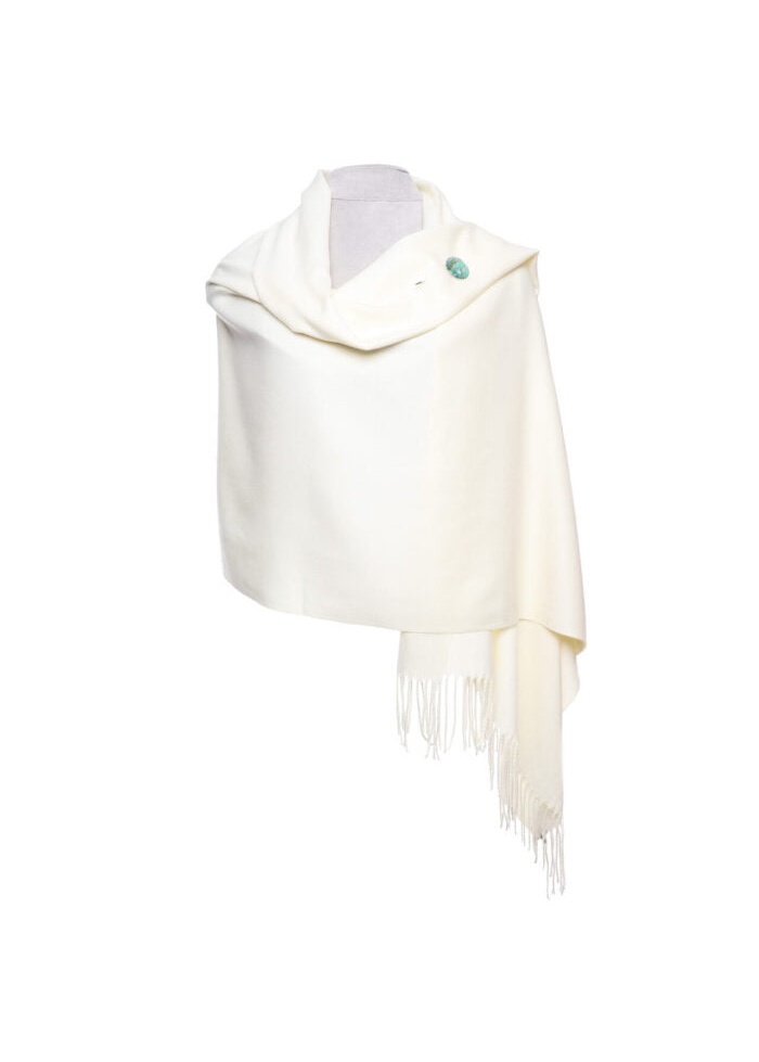 Zelly | Cashmere Blend Pashmina Ivory